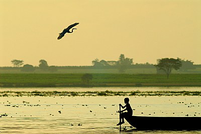 boy and river