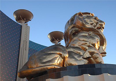 MGM Grand Lion - Sunset