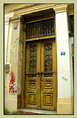 an old door at No.2