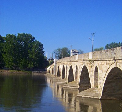 Meric Bridge and Selimiye Mosque, Edirne - Turkiye