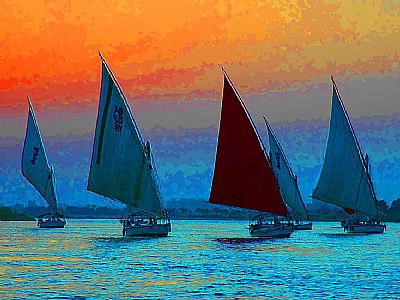 Boats on the Nile (2)