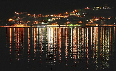 Lights on water