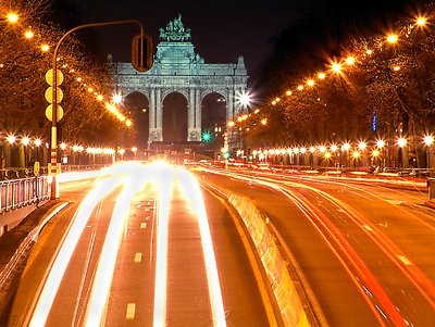 Cinquantenaire by night