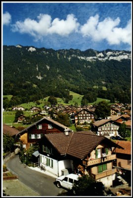 The village, the mountains, the sky