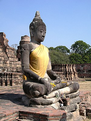 Buddha at Wat Mahattat - near Bangkok