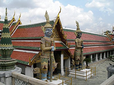 Guerreros en el Palacio de Bangkok