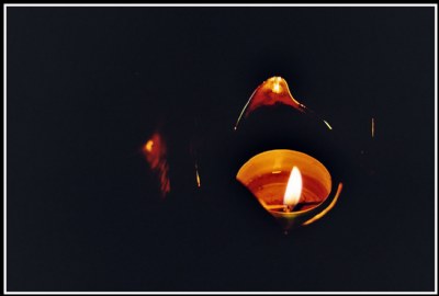 Small flame in the night