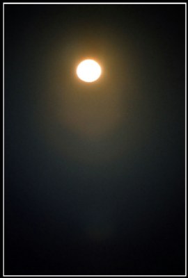 Moon and halo
