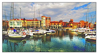 Puerto deportivo de Gijon