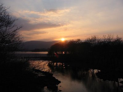 twilight by the river