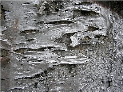 ragged silver paint