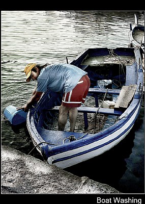 Washing boat