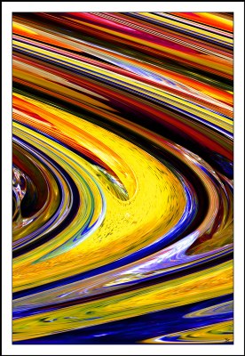 Rainbow Glass Eddy Abstract