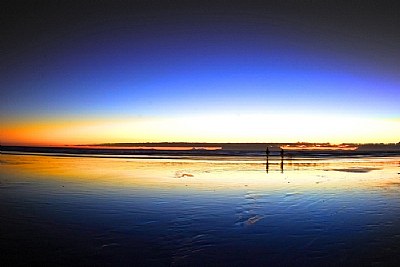 Reflections in the sand