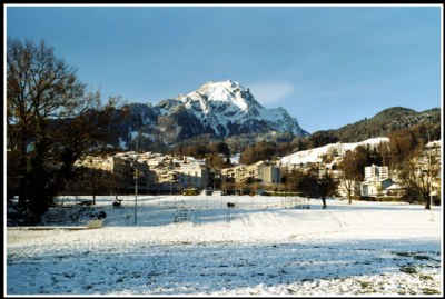 By the feet of the mountain