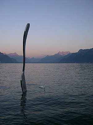 Fourchette sur Lac Léman