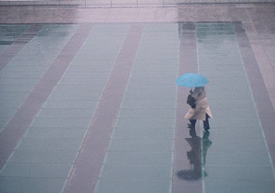 en la lluvia