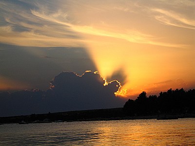 una colomba...al tramonto