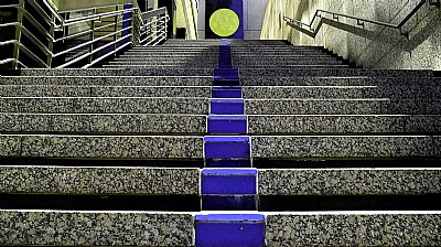 Moon at the top of the stairs