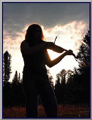 Barbara  Sunset Violinist