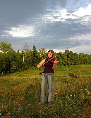 Sunset Violinist