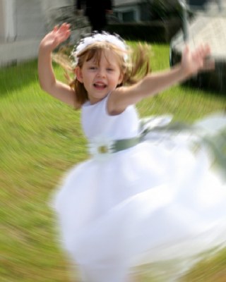 Twirlin' Flower Girl