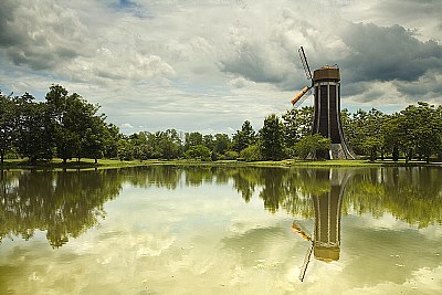 The mill and his reflection