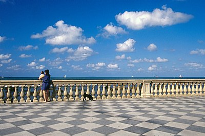 la mamma,il bambino , il cane ed il mare