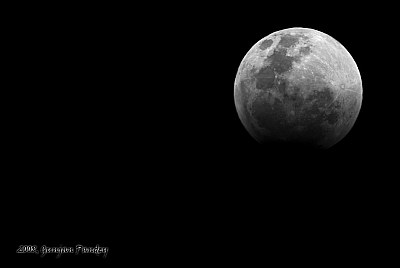 Blood Moon in B/W