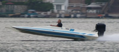 hydrofoil on lake