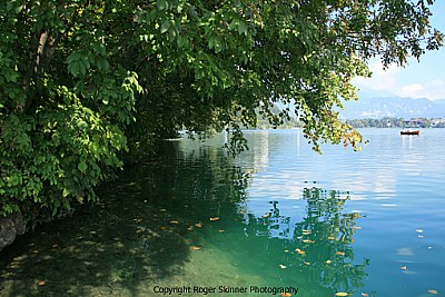 Bled Lake View To A Boat