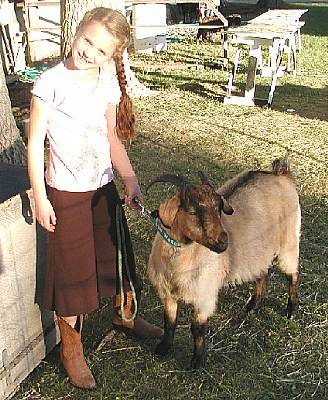 Girl with Goat