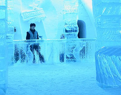 Totally cool Ice Hotel Bar 