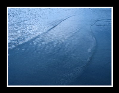 Blue Singing Sands Abstract