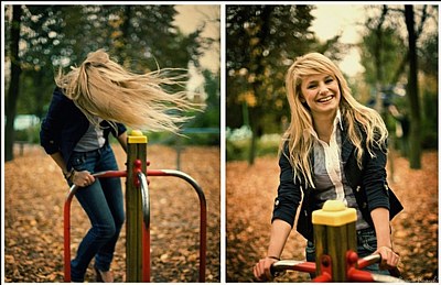 on the playground..