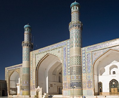 West Iwan, Masjid-e Jami, Herat (built by Ghorid Sultan Ghiyasuddin in 1200, decorated by the Timurids in the 15th Century)
