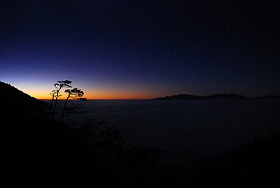 Taiwan Mountain Sunset