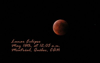 Lunar Eclipse - as seen from Montreal