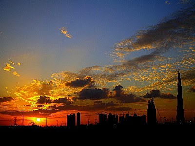 Sunset at Dubai