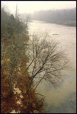 Broad River in heavy fog: 1990's