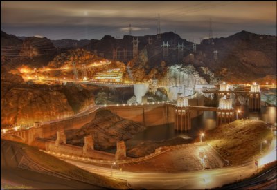 Hoover Dam night