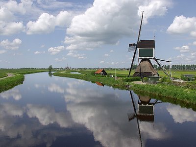 Dutch polder view