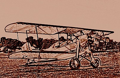 BIPLANE  DIGITALLY ADJUSTED