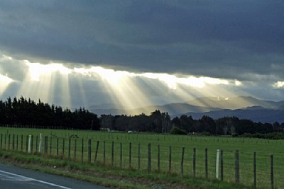 Christmas Day Sun Rays