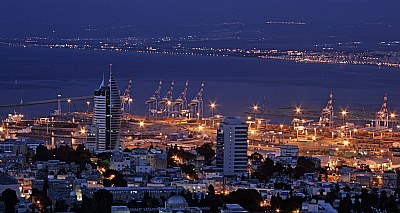 Haifa Bay by Night