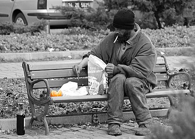 homeless..