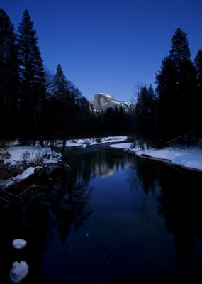 Yosemite - Half Dome at Night