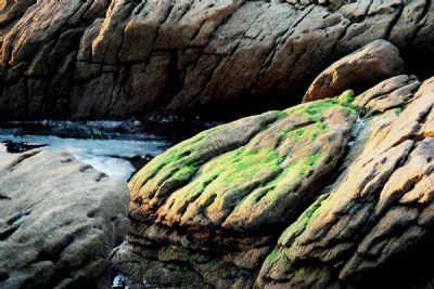The amazing green rock