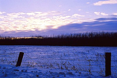 Sunset on the  Prairie's