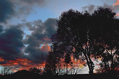 January Storm Sunset